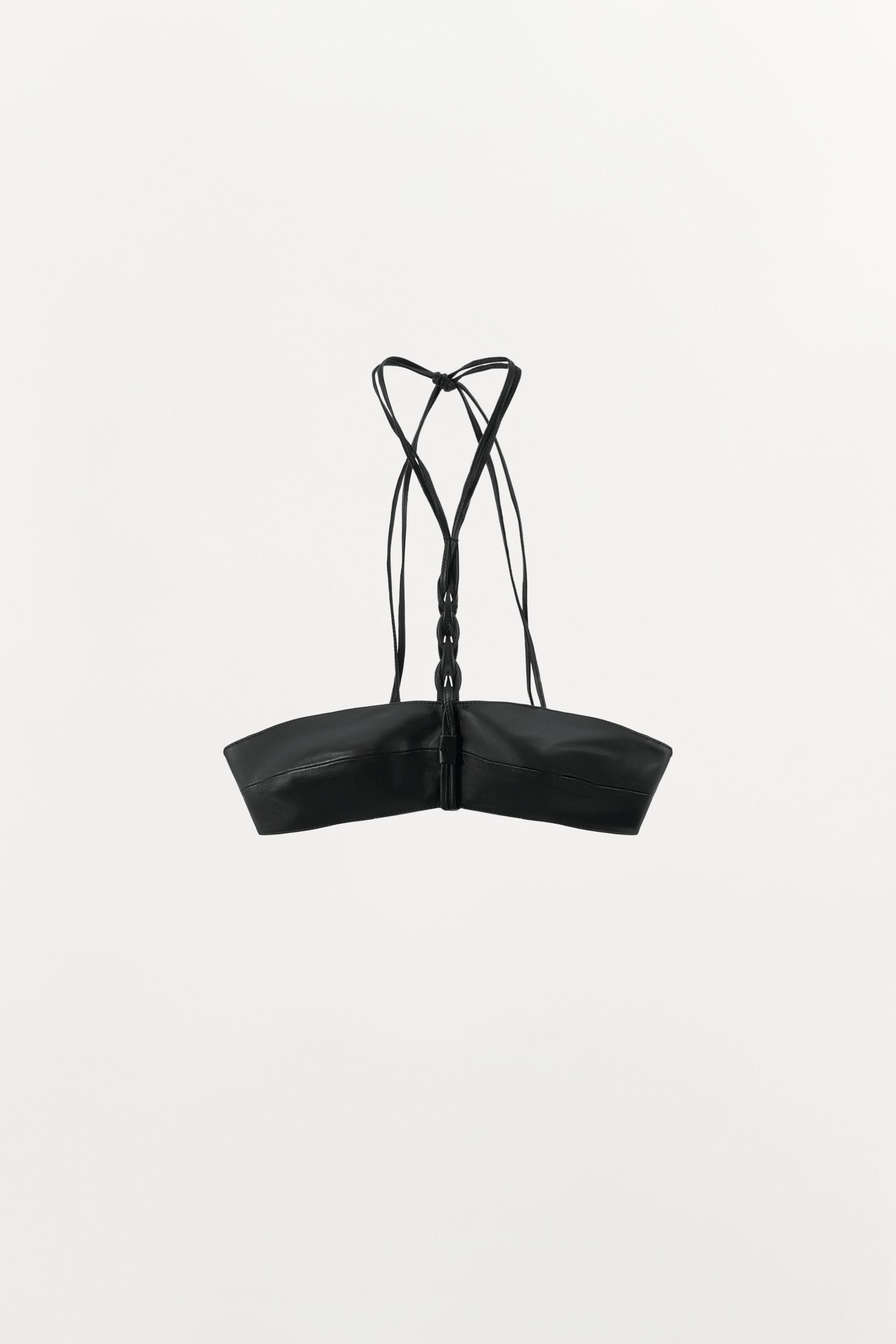 SOUTIEN-GORGE 100% CUIR TRESSÉ
