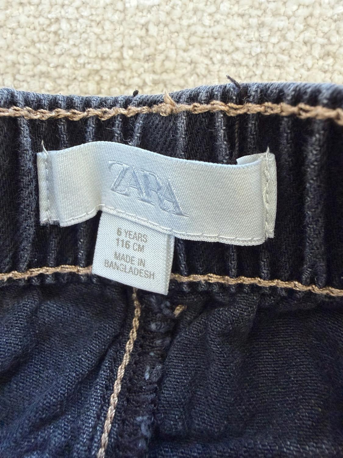 RUFFLED HEM CULOTTE JEANS - Image 7