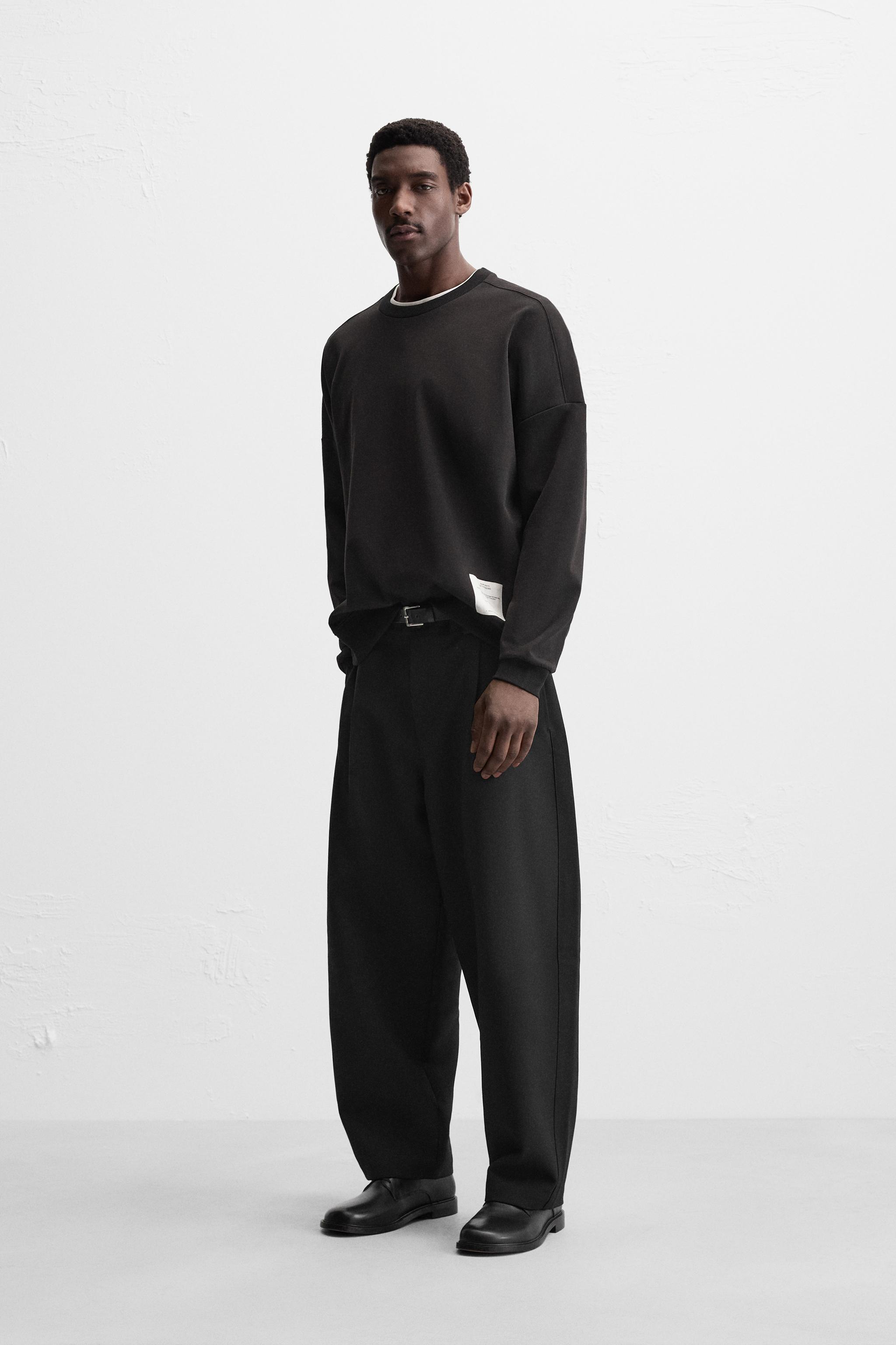 sartifyです。 WASHED SWEATSHIRT WITH GRAPHIC PRINTS - Dark anthracite
