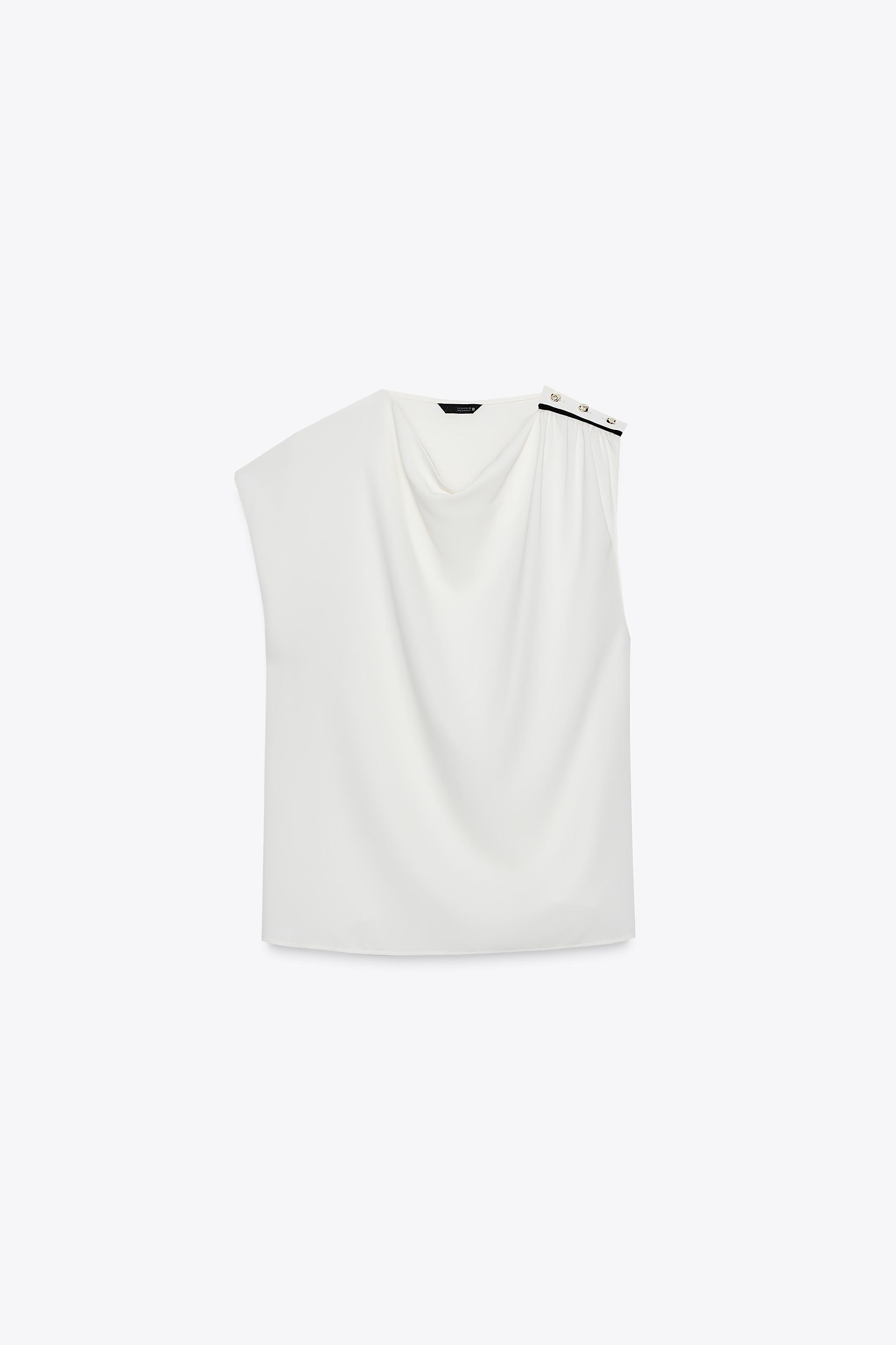 BLOUSE BOUTONS ÉPAULE
