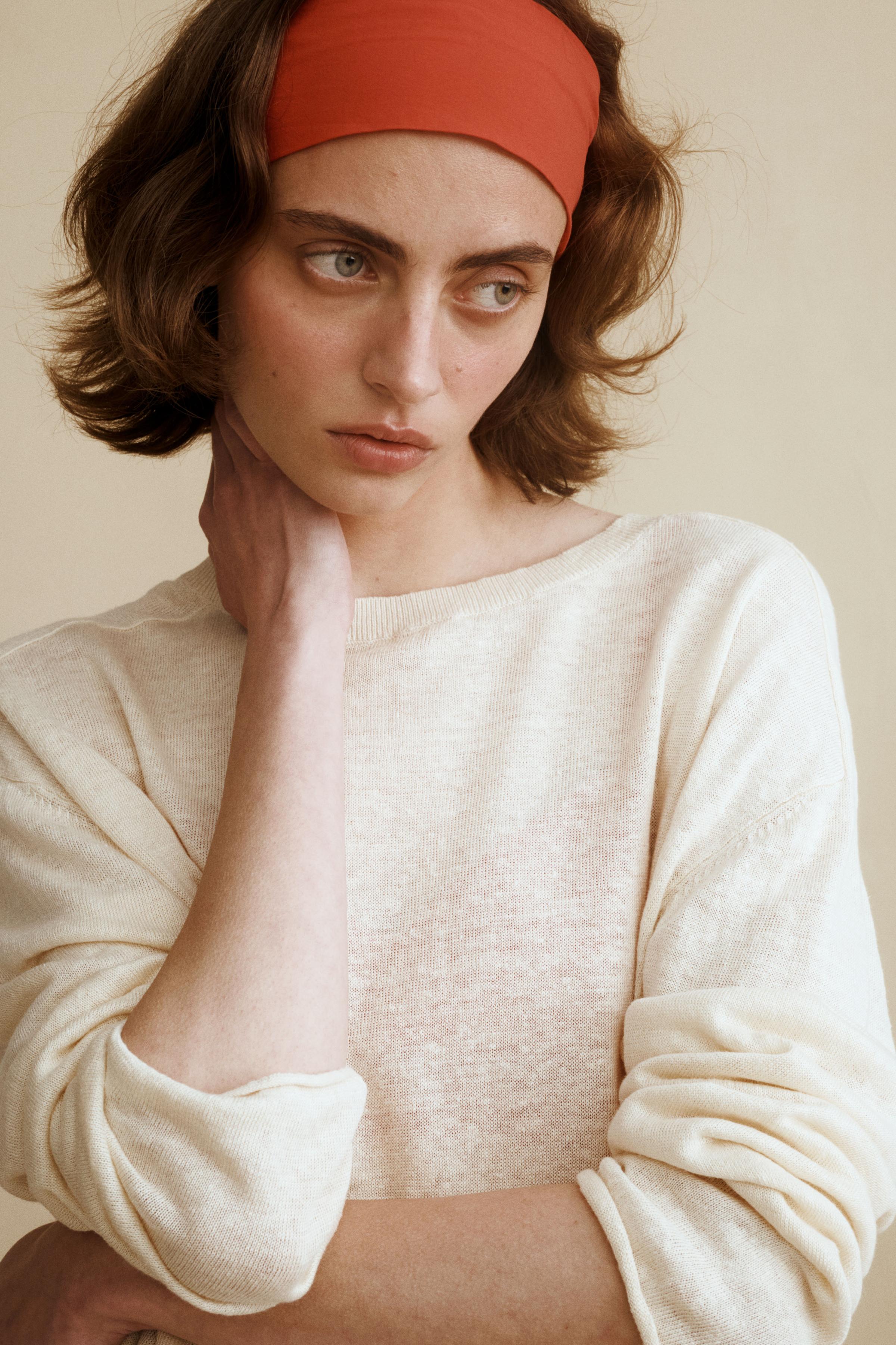 Женские свитеры Zara 100% LINEN KNIT JUMPER CREATED BY CARAMEL LONDON X — фото 2