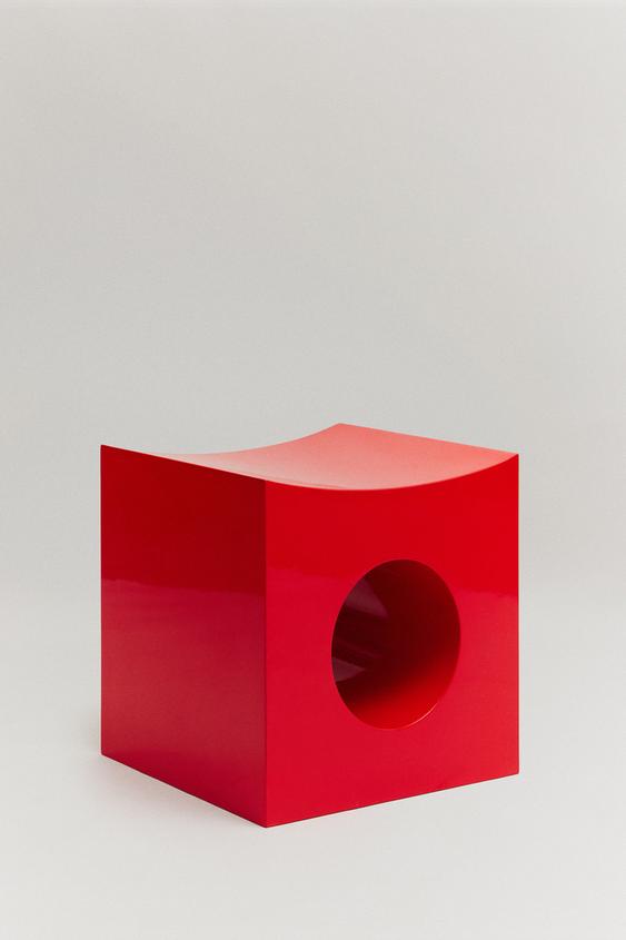 THE QUBIT STOOL - Red by Zara - Image 0