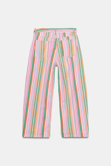 JEAN TRF BAGGY TAILLE NORMALE À RAYURES - Rayures de Zara - Image 5