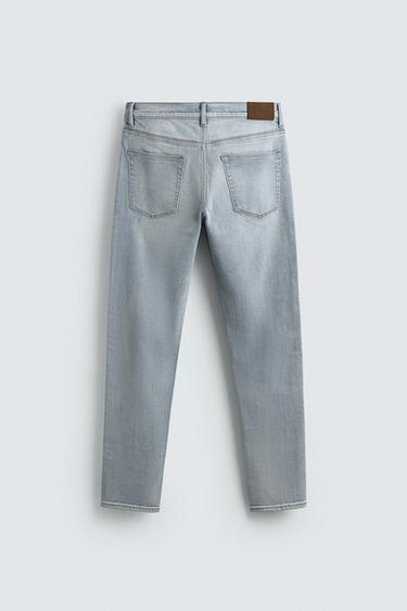 JEANS SLIM FIT BAZË - E kaltër nga Zara