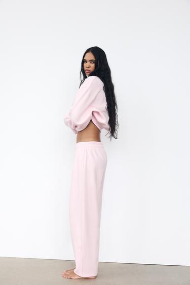 BASIC PLUSH SWEATSHIRT - Pastel pink by Zara - Image 3