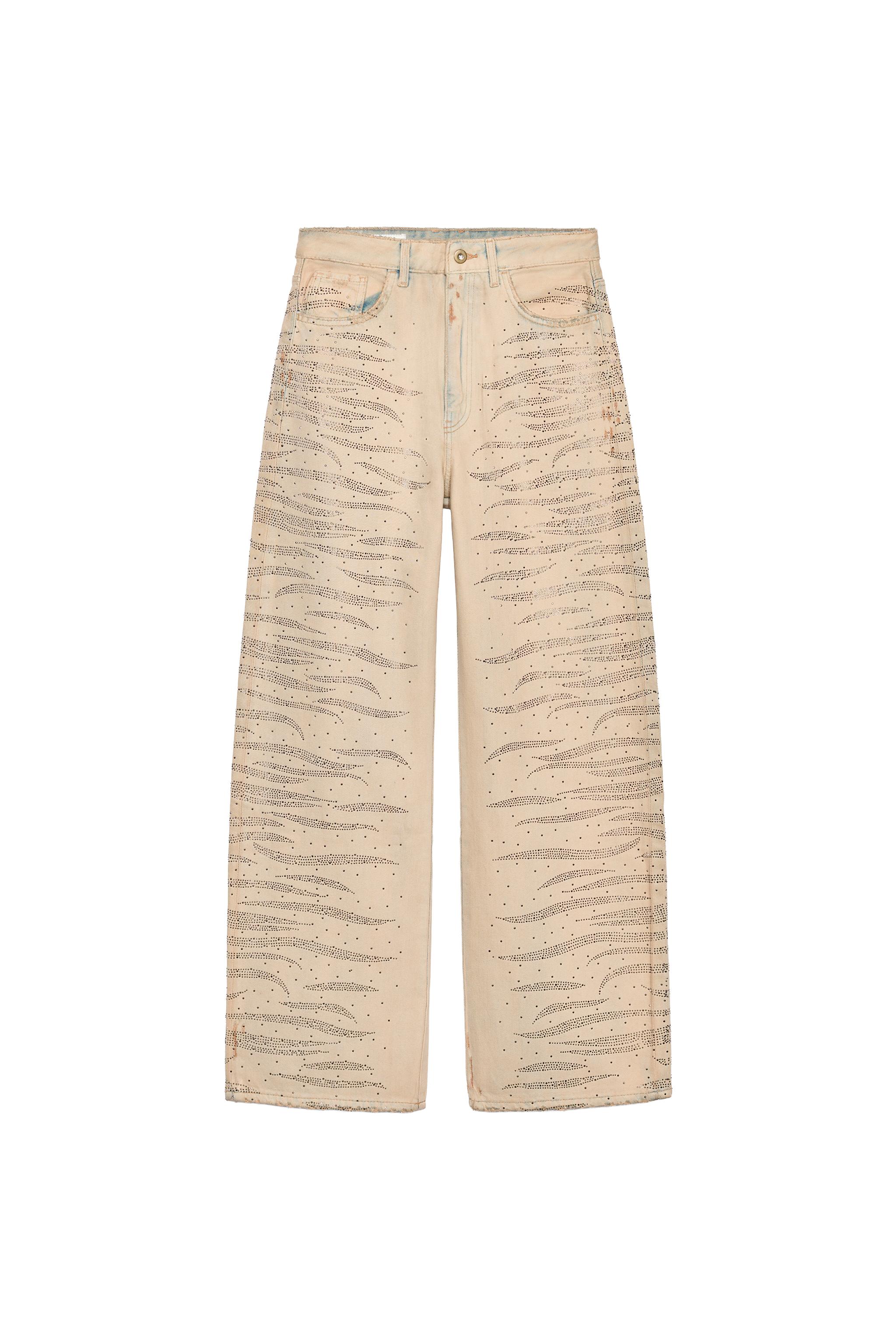 BAGGY FIT TIRO MEDIO BRILLOS TRF JEANS