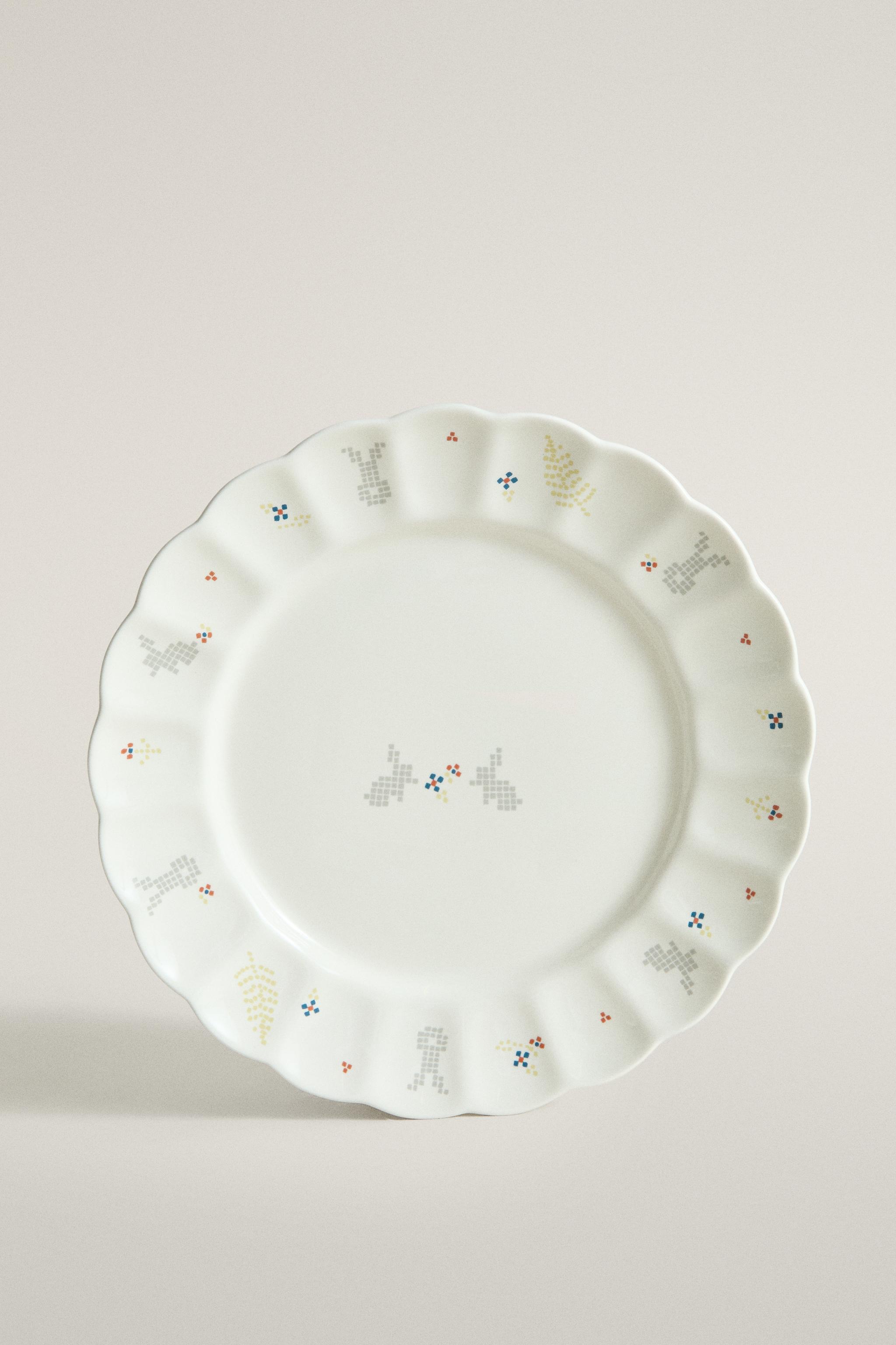 KIDS' BUNNY PORCELAIN PLATE