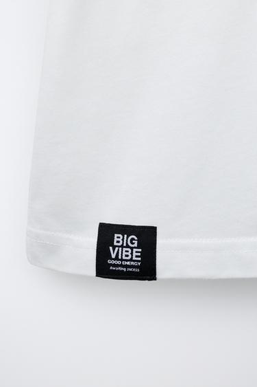T-SHIRT À IMPRIMÉ GRAFFITI - Blanc de Zara - Image 3