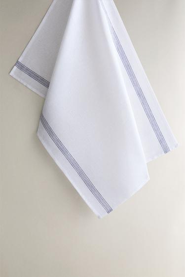 TORCHON CUISINE LIN RAYURES - Bleu de Zara - Image 0