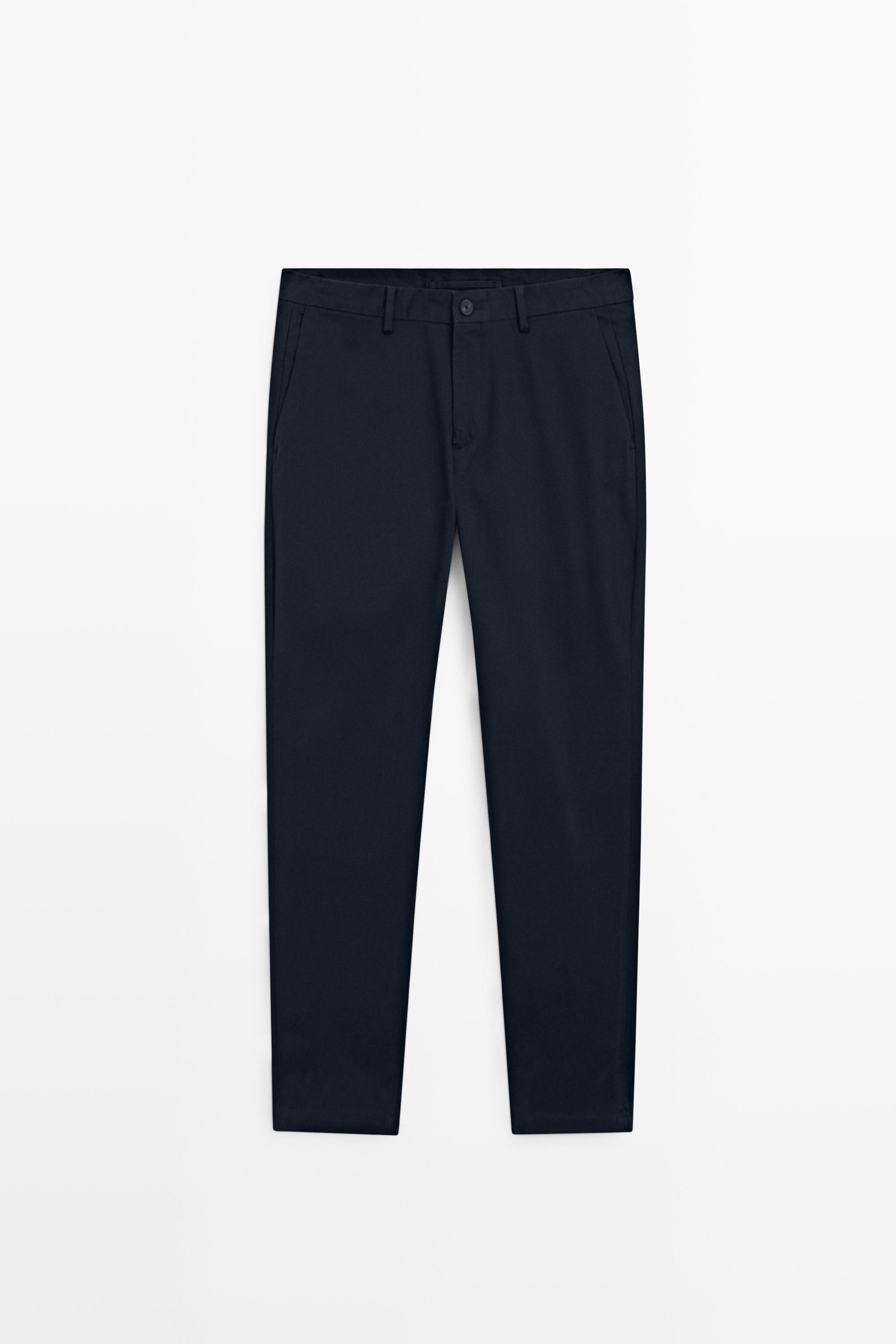 Pantalon slim en coton