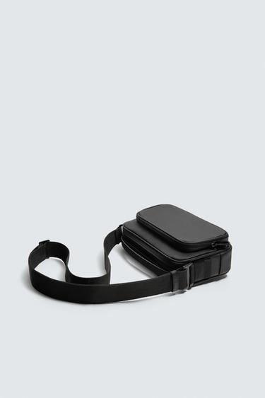 TEXTURED CROSSBODY BAG - Black by Zara - Image 1