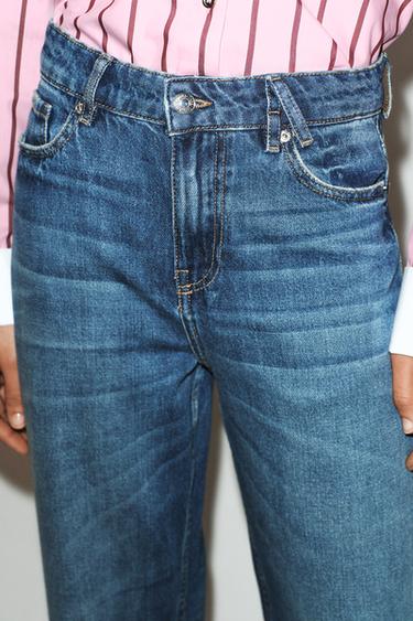 JEANS Z1975 STRAIGHT-LEG HIGH-WAIST - Mid-blue by Zara - Image 1