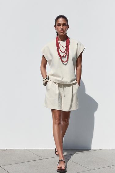 CAMISETA RÚSTICA - Crudo de Zara