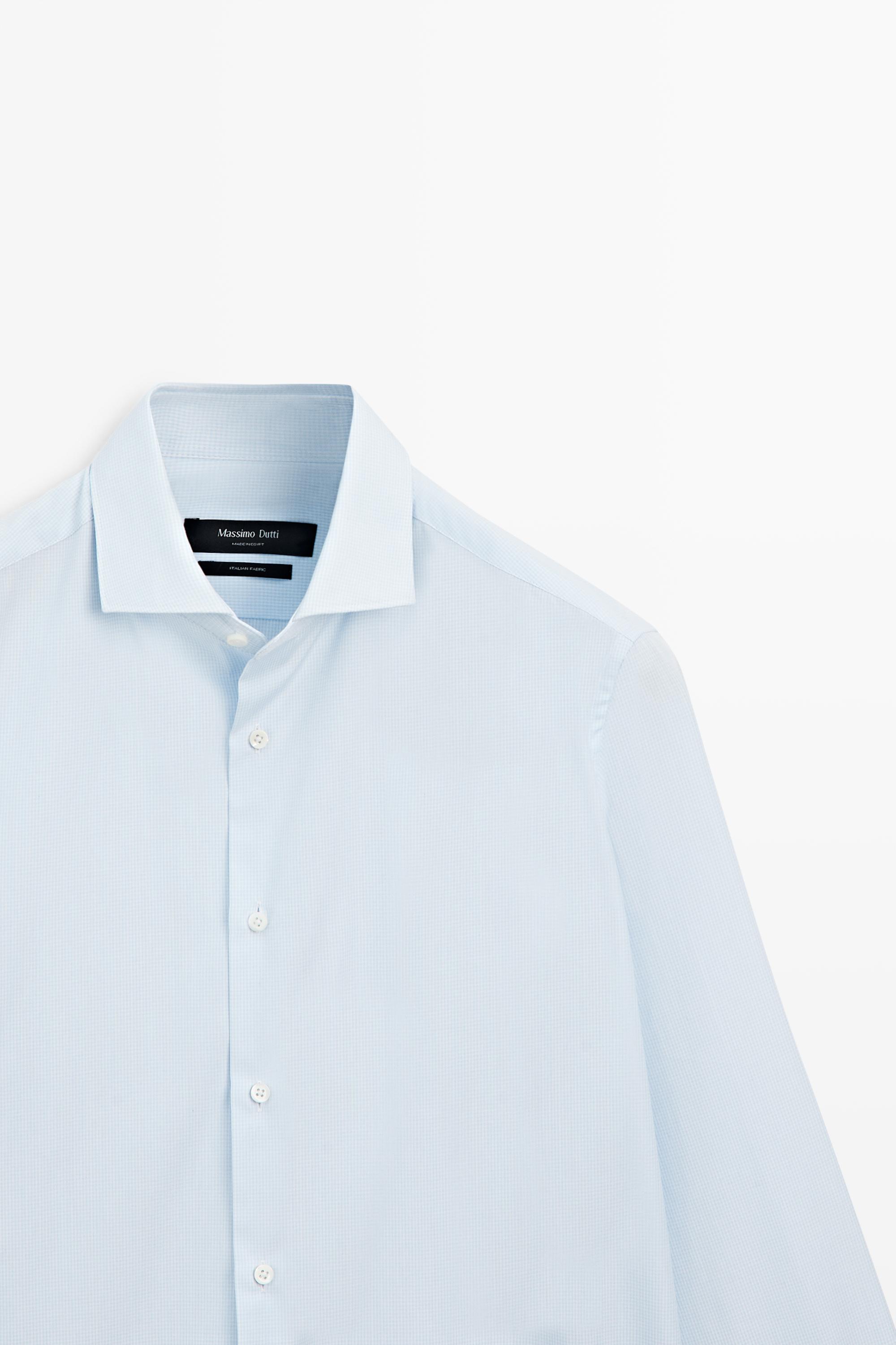 Chemise slim à carreaux vichy