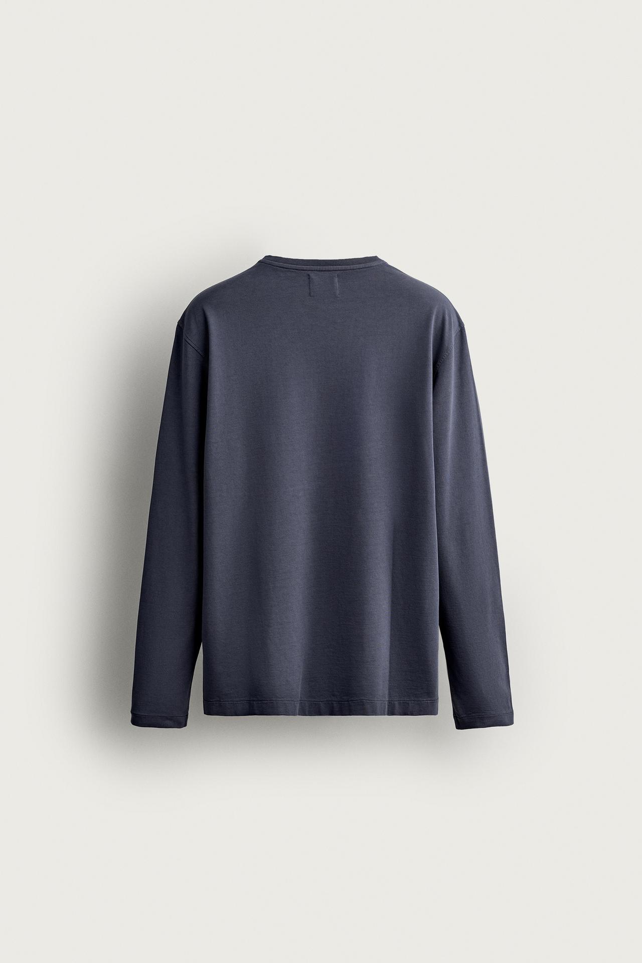 SUPIMA® LONG SLEEVE T-SHIRT — Midnight blue