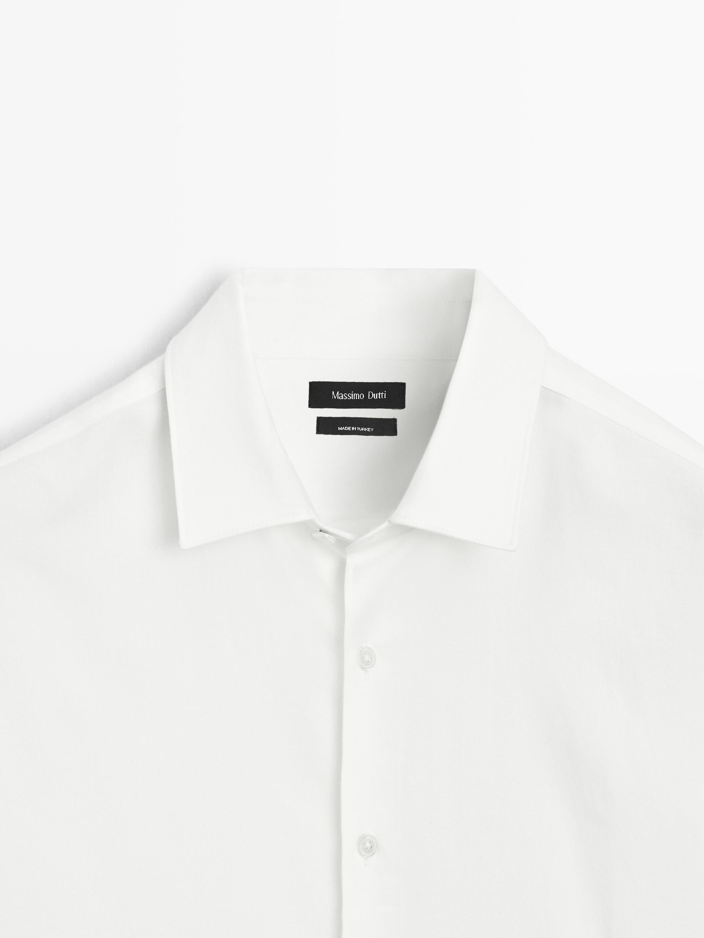 Regular fit cotton blend shirt - LIMITED