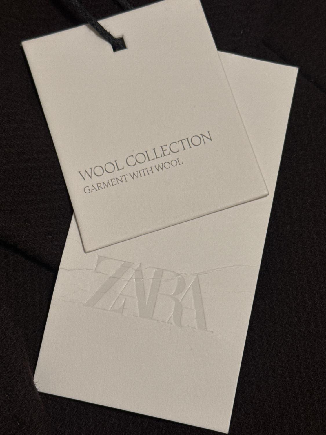 OVERSIZED DOUBLE-BREASTED WOOL COAT ZW COLLECTION - Image 2