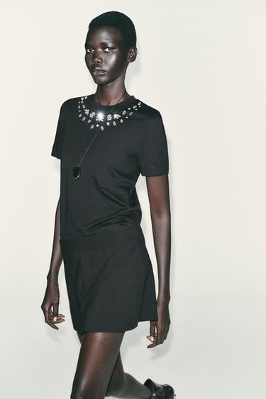 JEWEL T-SHIRT - Black by Zara