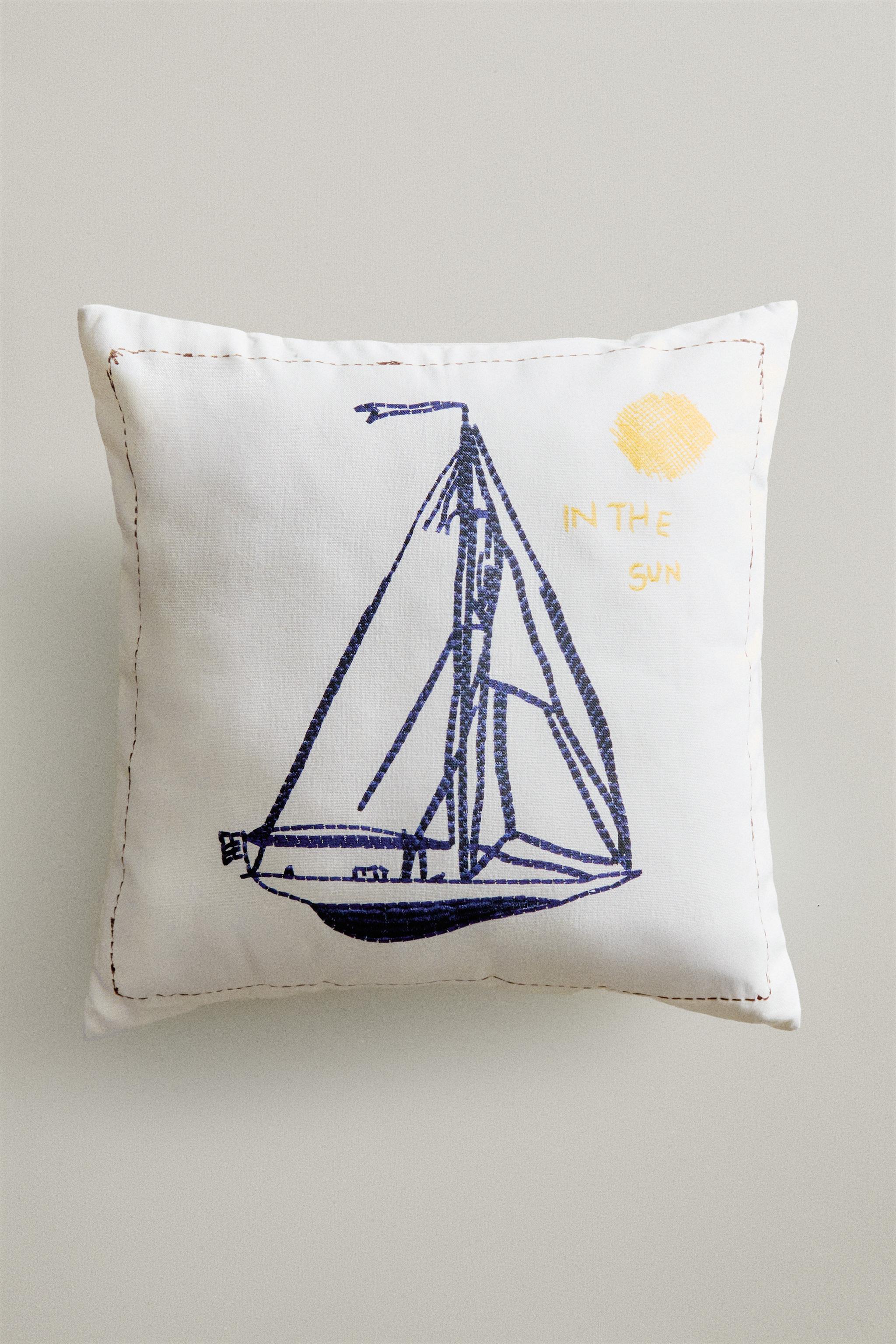 Zara BOAT THROW PILLOW COVER — фото 5