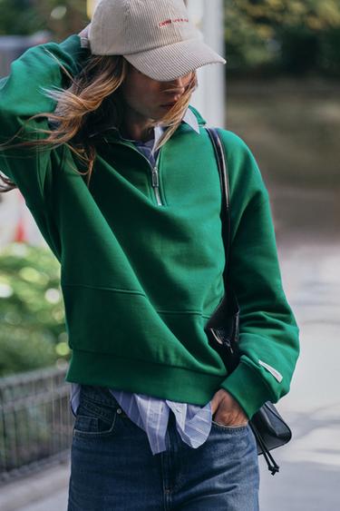 LABEL SWEATSHIRT — Green 1