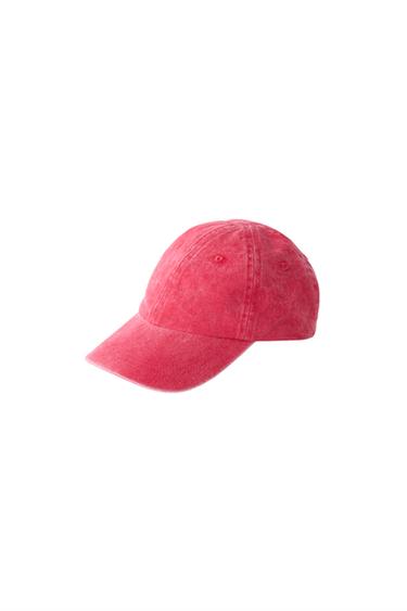 WASHED EFFECT CAP — Red 2