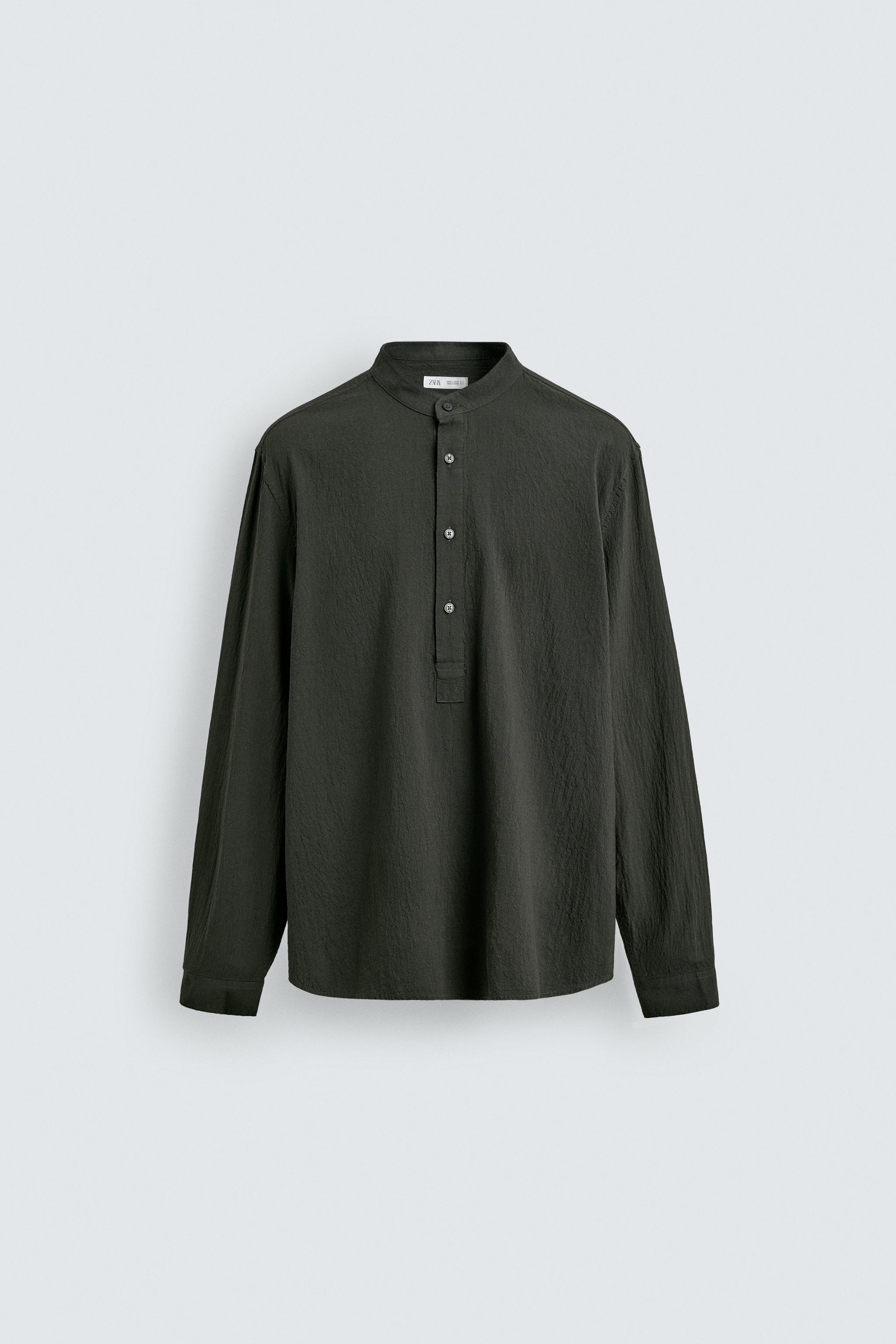 WRINKLED EFFECT SHIRT