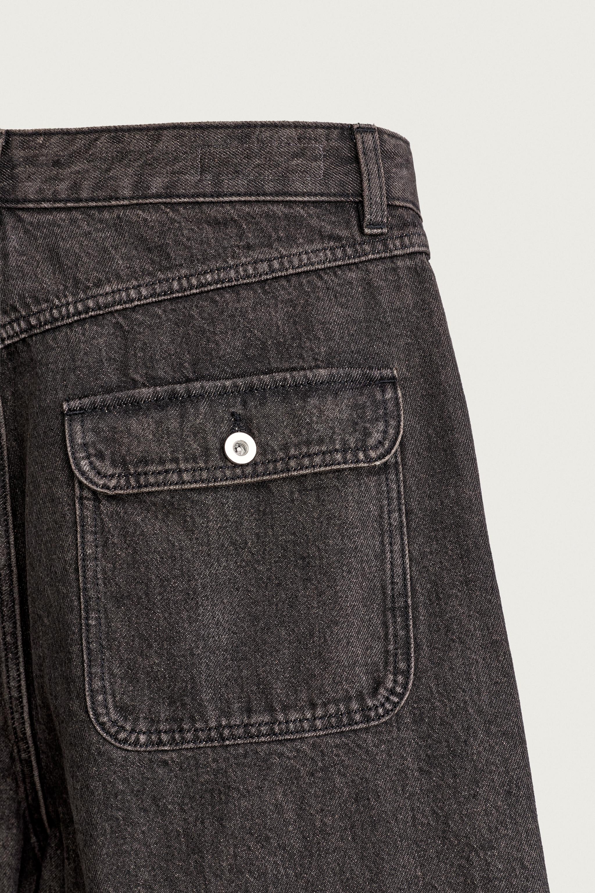 JEANS BAGGY FIT À BOUTONNAGE