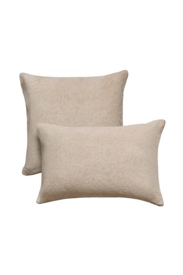 CAPA DE ALMOFADA DE CHENILLE - Cinza-claro da Zara