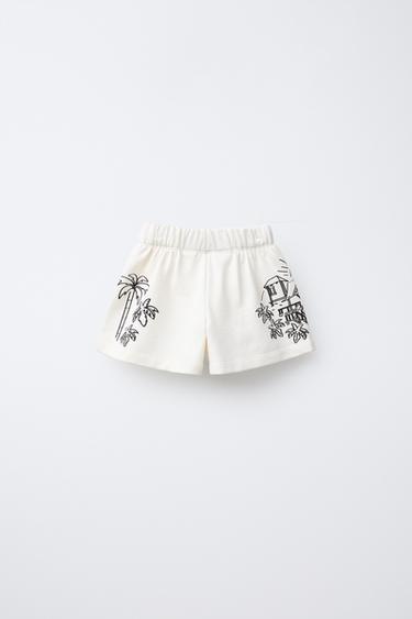 LILO & STITCH © DISNEY BERMUDA SHORTS - Ecru by Zara - Image 1