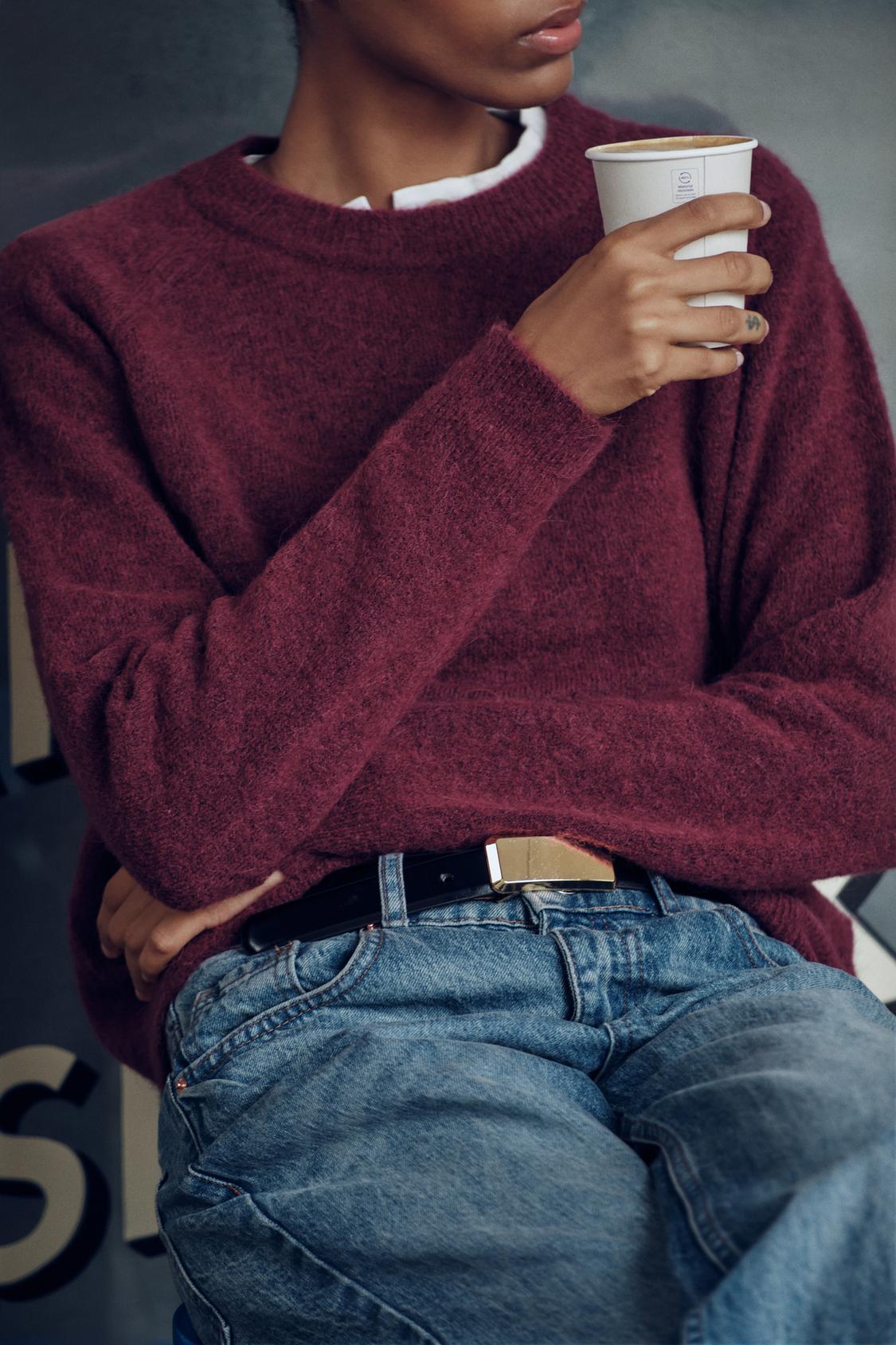 WOOL AND ALPACA BLEND JUMPER