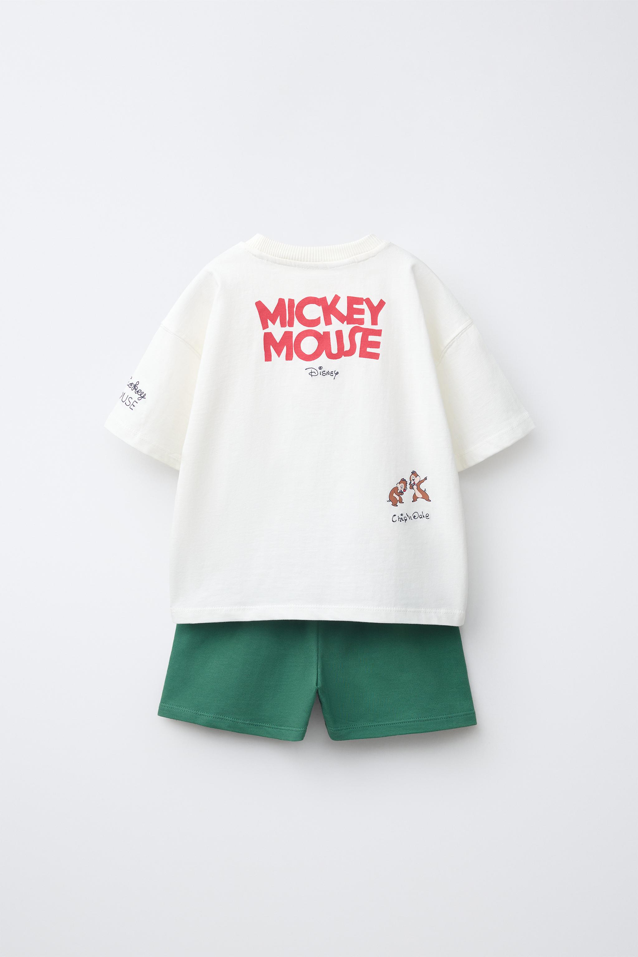 Детские шорты Zara MICKEY MOUSE © DISNEY T-SHIRT & BERMUDA SHORT SET — фото 2