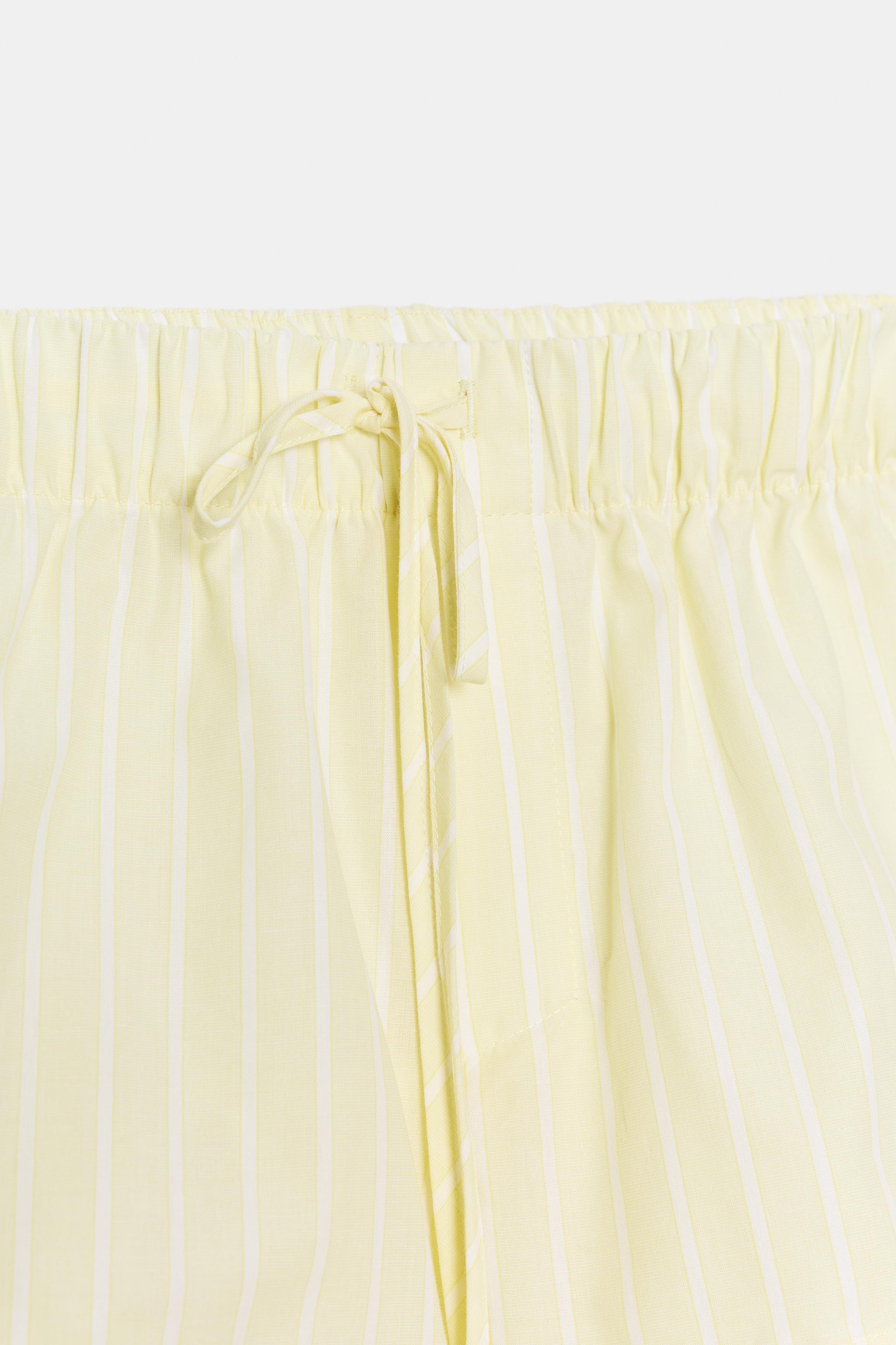 Zara Çizgili Poplin Şort görsel 6