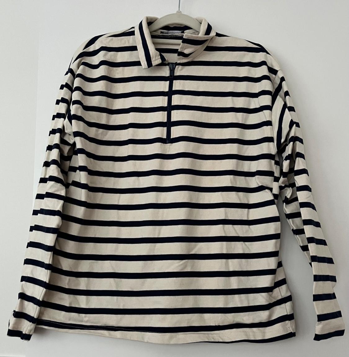 POLO COLLAR SWEATSHIRT