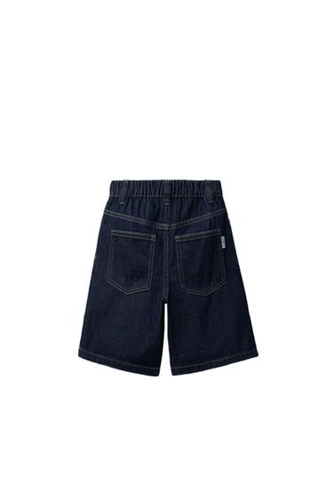BAGGY DENIM SHORTS — Indigo 2