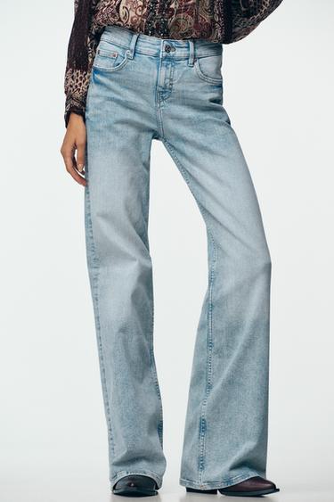 Z1975 FLARE FIT LOW-RISE JEANS - Mid-blue by Zara - Image 1