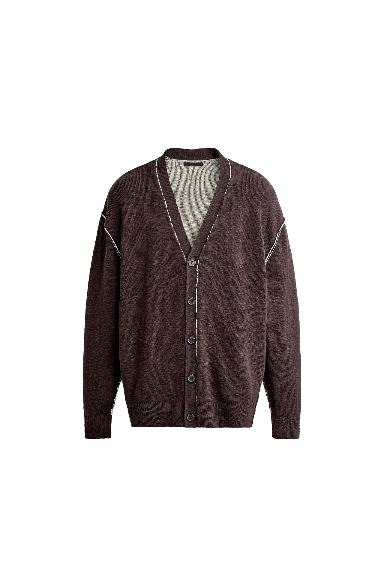 PRINTED RELAXED FIT CARDIGAN