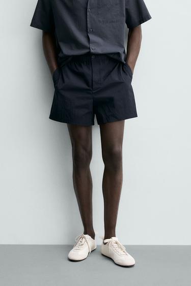 SHORT TECHNICAL BERMUDA SHORTS - Dark navy by Zara - Image 1