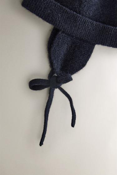 BONNET BÉBÉ CACHEMIRE - Bleu marine de Zara - Image 1