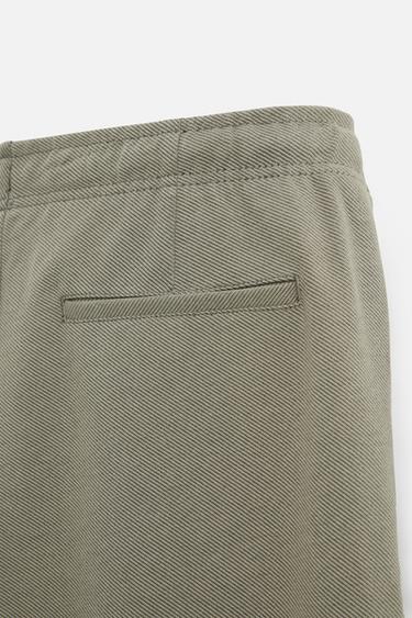 PANTALON AVEC TAILLE STYLE JOGGING CONFORT - Kaki clair de Zara - Image 8