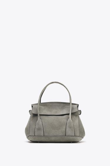 MINI CITY BAG SUEDE - Grey by Zara