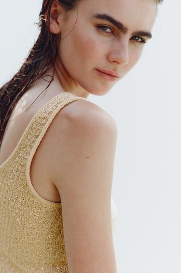 SEQUIN KNIT TOP - Butter by Zara - Image 2