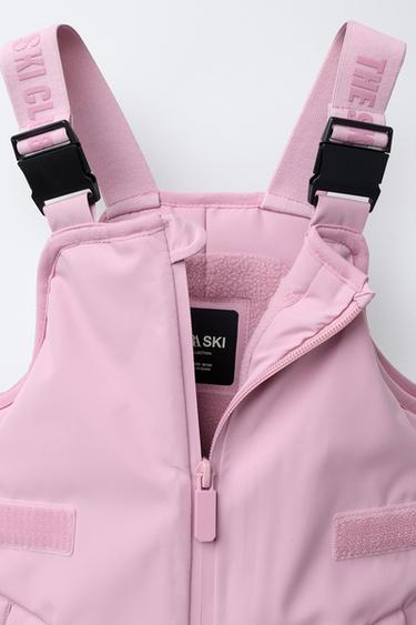 WATERPROOF AND WINDPROOF BIB TROUSERS WITH POCKETS RECCO® SYSTEM SKI COLLECTION - Pink by Zara - Image 2