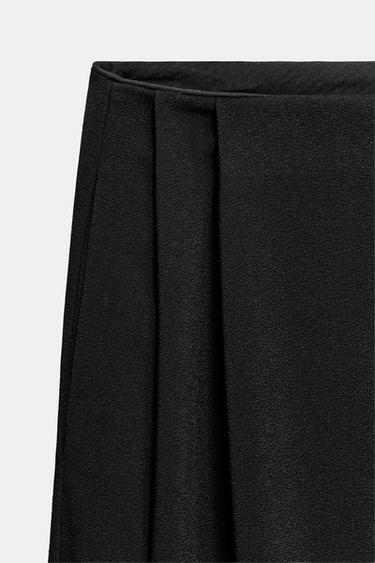 ZW COLLECTION WIDE-LEG TROUSERS WITH PLEATS - Black by Zara - Image 5