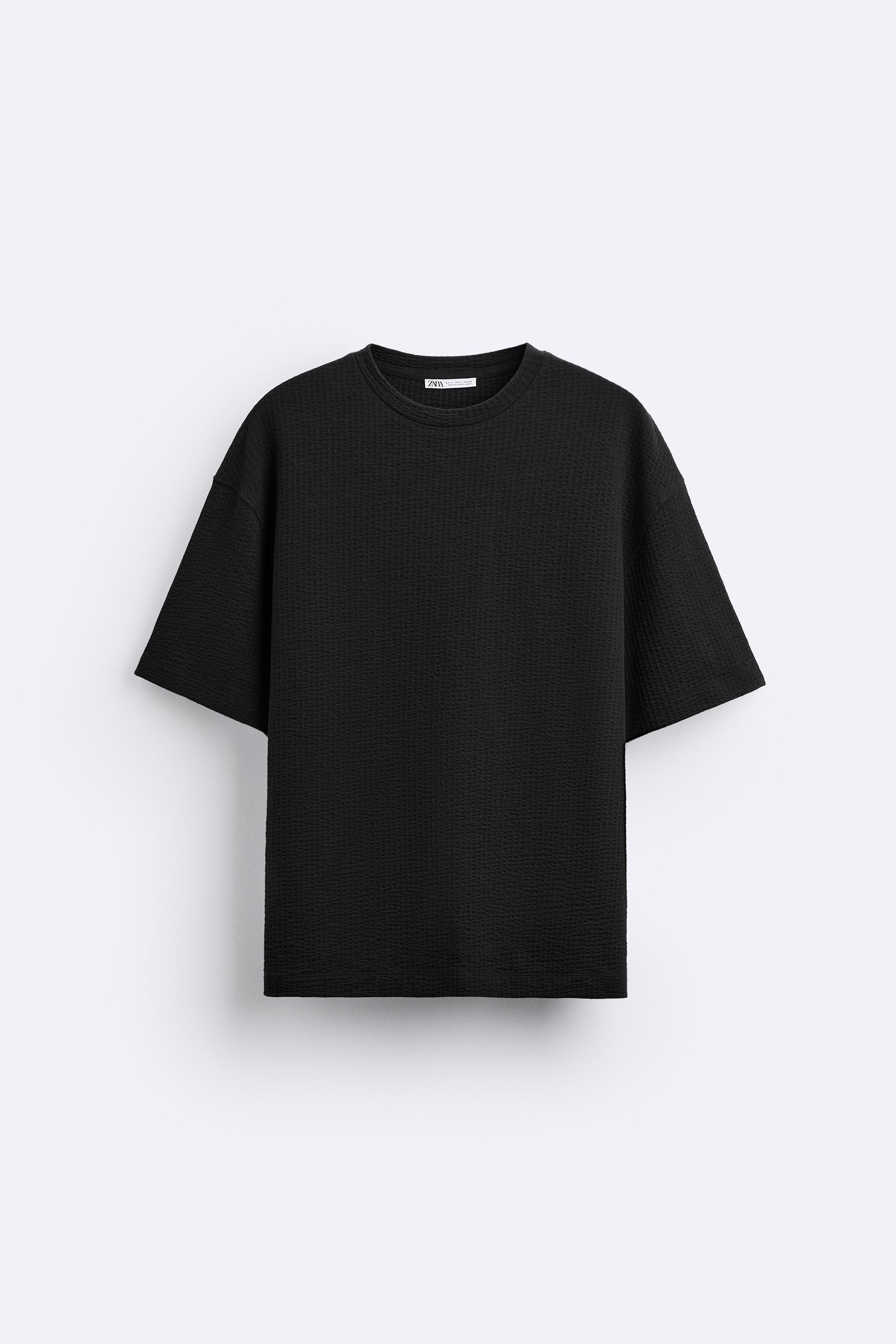 ジャカード テクスチャー Tシャツ - オフホワイト | ZARA Japan / 日本