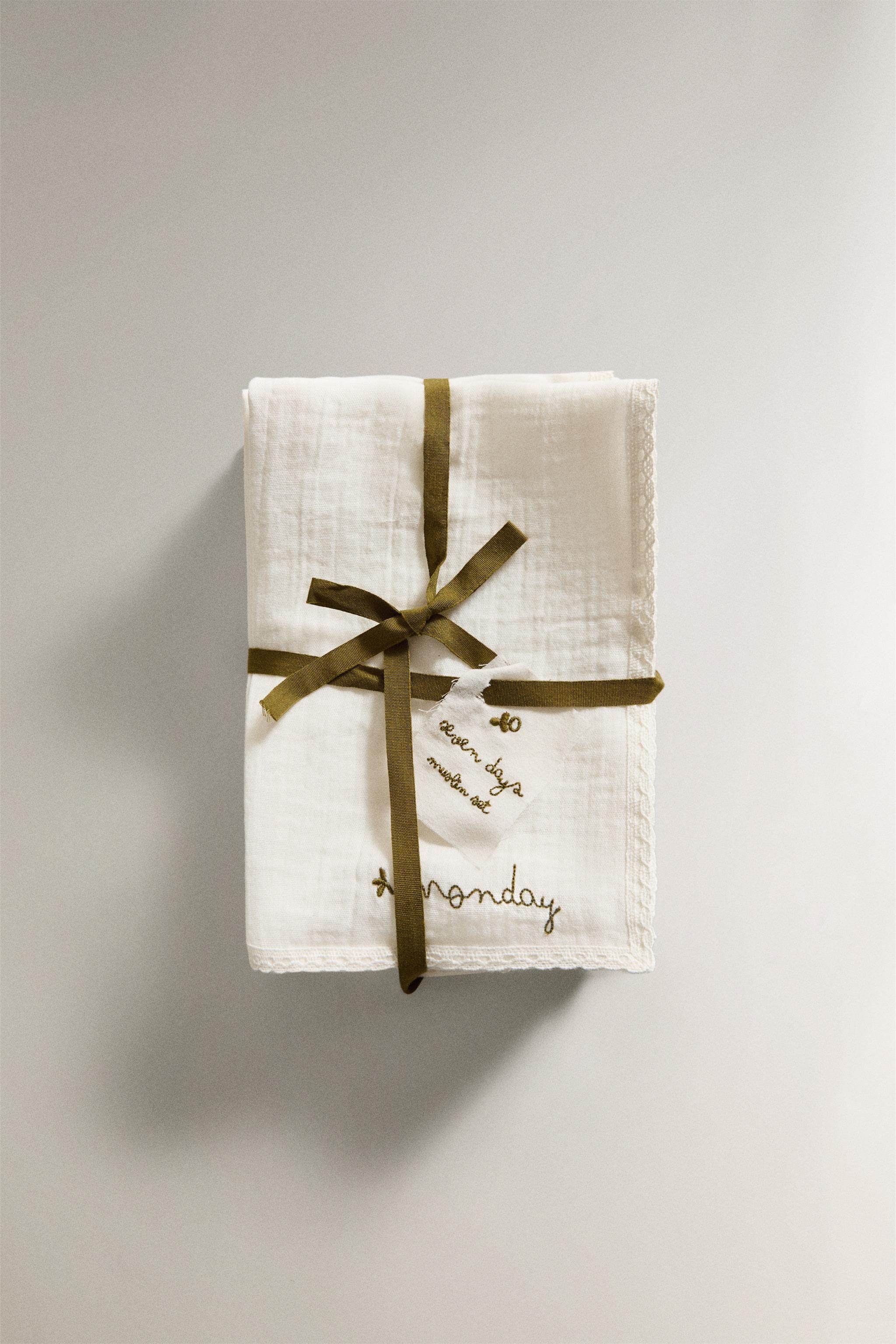 【linen note】ZARA  おむつ替え台 BABY MUSLIN CLOTHS (PACK OF 7) - Oyster-white | ZARA United States