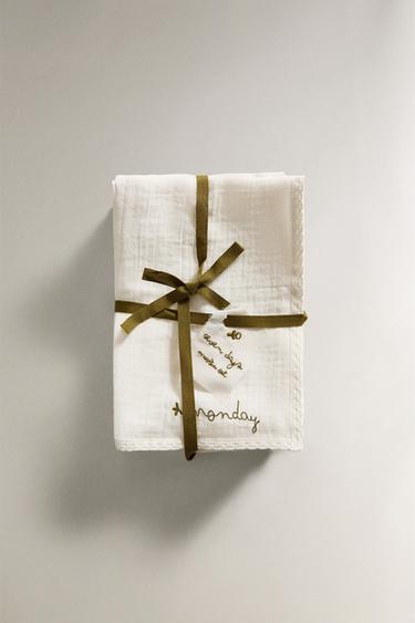 MOUSSELINES BÉBÉ (PACK DE 7) - Blanc cassé de Zara