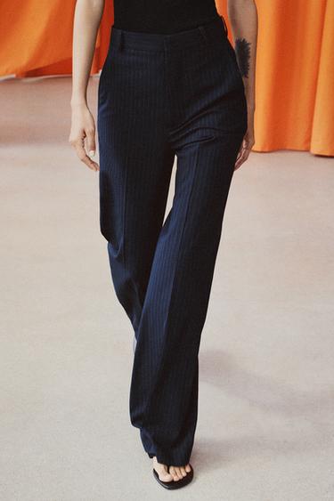 Zara PANTALONE SA TANKIM PRUGAMA ZW COLLECTION – prugasto