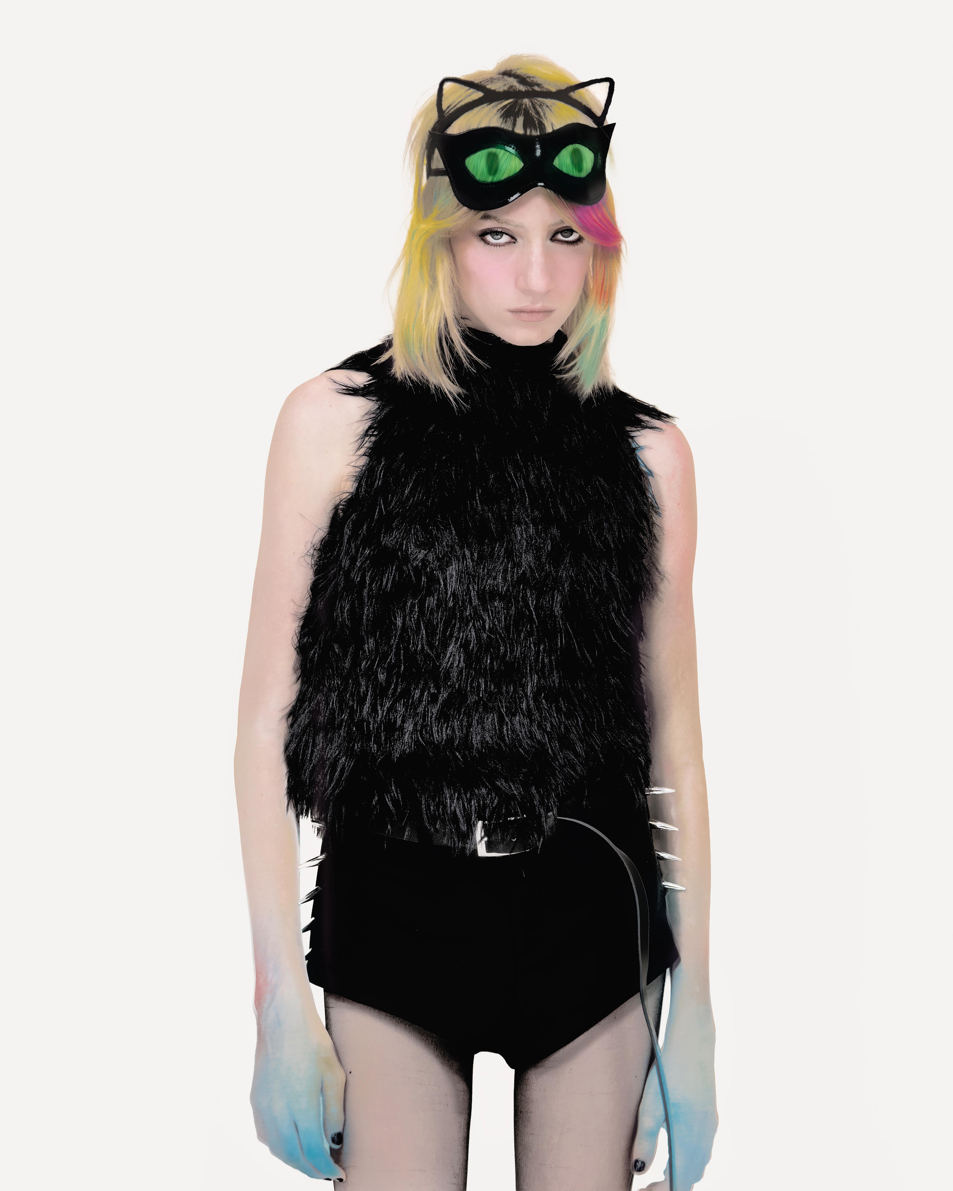 Cats Mini Shorts With Studded Belt by Zara