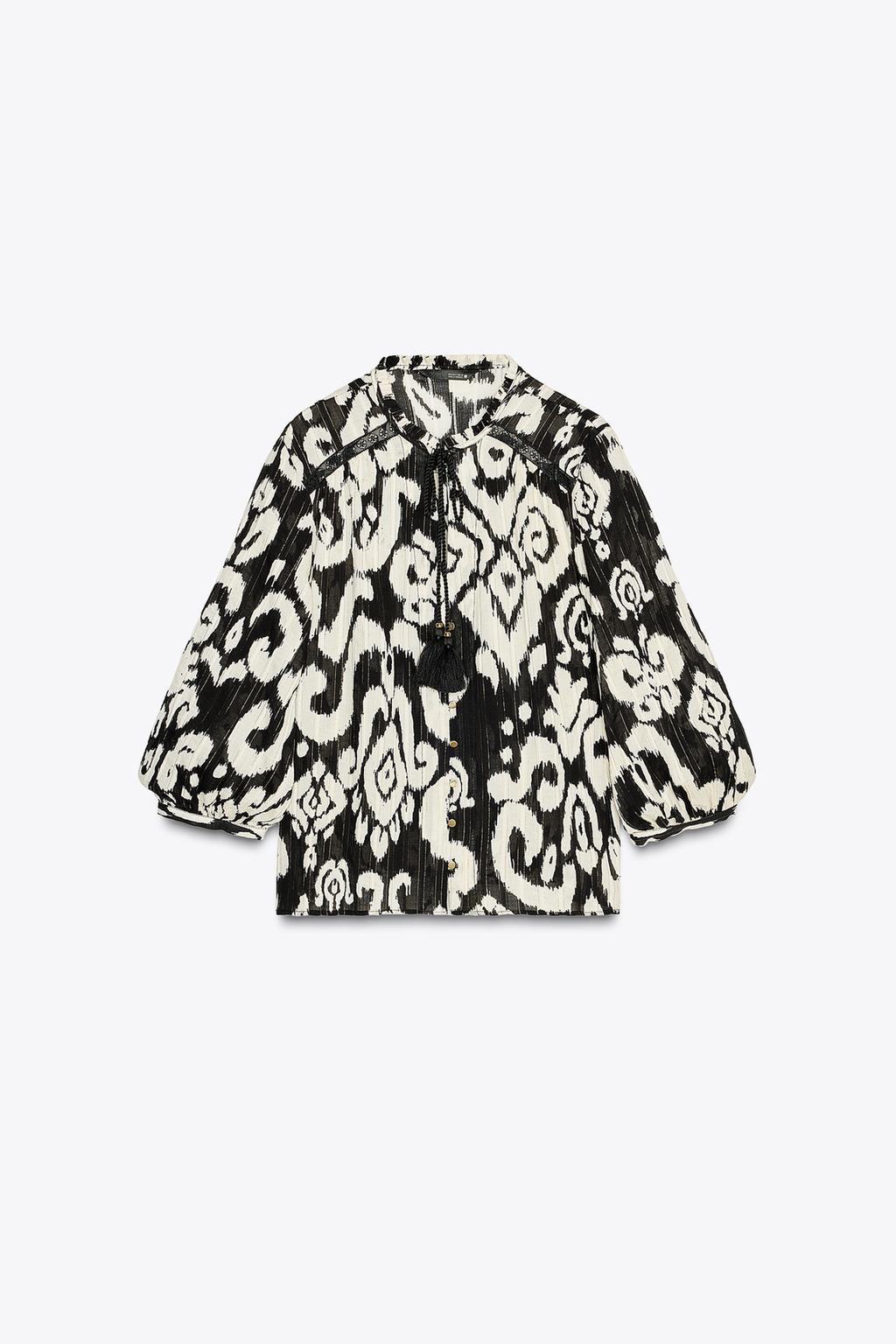 Thumbnail image for PRINTED SHIRT WITH METALLIC THREAD