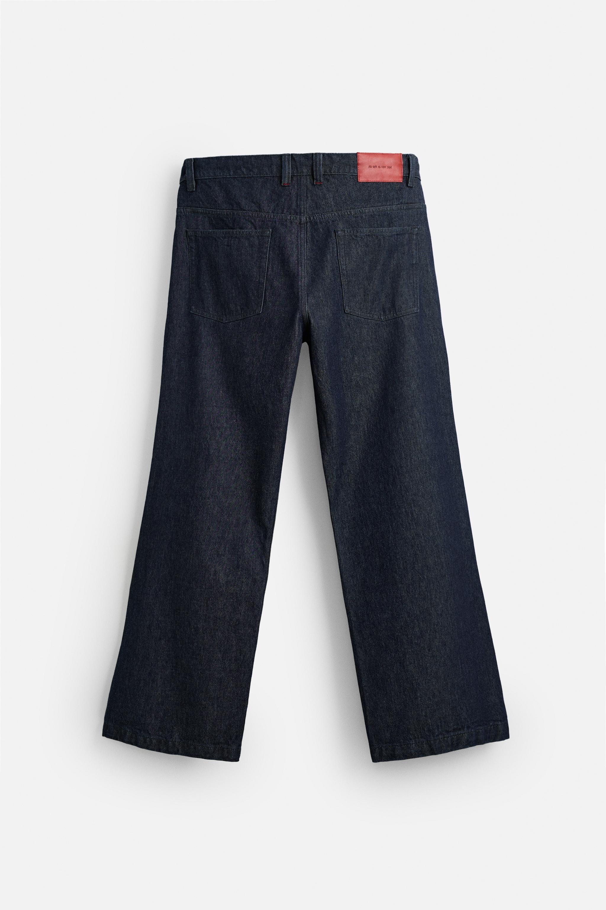 BAGGY FLARE FIT JEANS - Indigo | ZARA United States